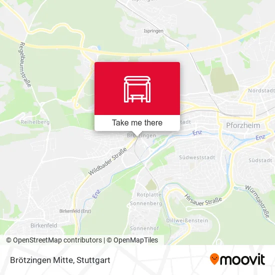 Карта Brötzingen Mitte