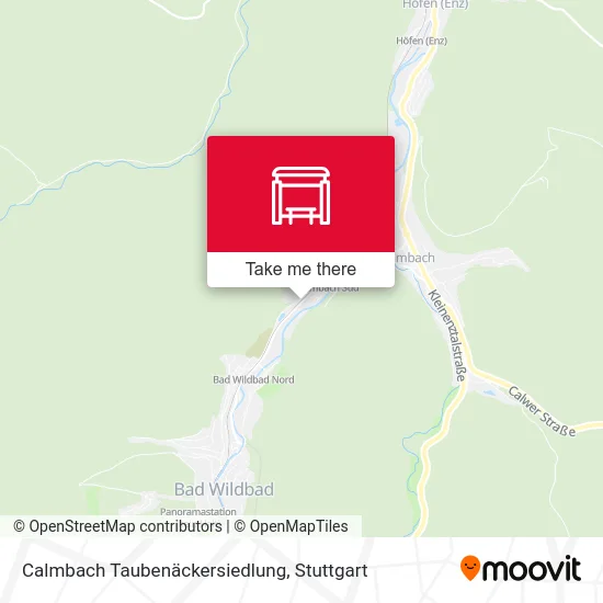Карта Calmbach Taubenäckersiedlung