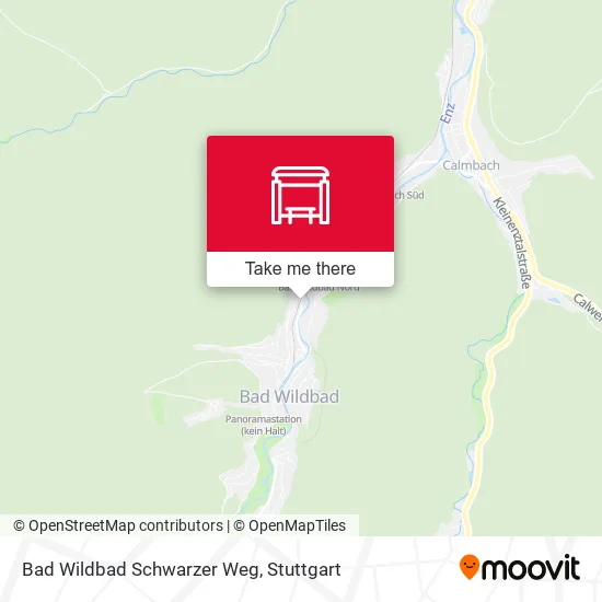 Карта Bad Wildbad Schwarzer Weg