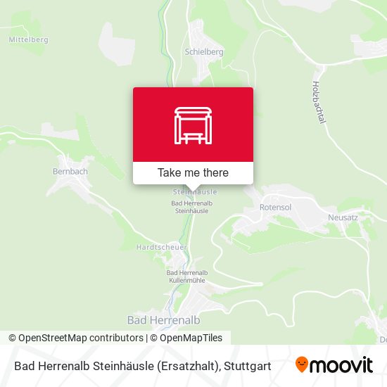 Bad Herrenalb Steinhäusle (Ersatzhalt) map