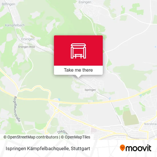 Карта Ispringen Kämpfelbachquelle