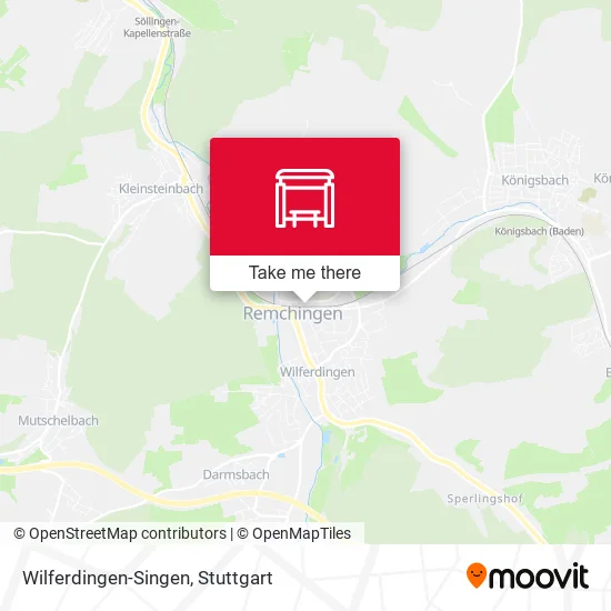 Карта Wilferdingen-Singen