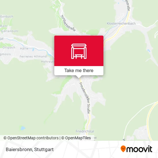 Карта Baiersbronn