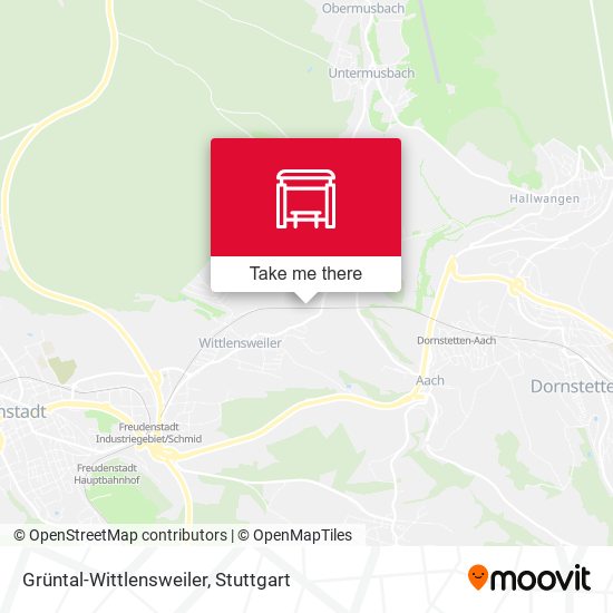Grüntal-Wittlensweiler map
