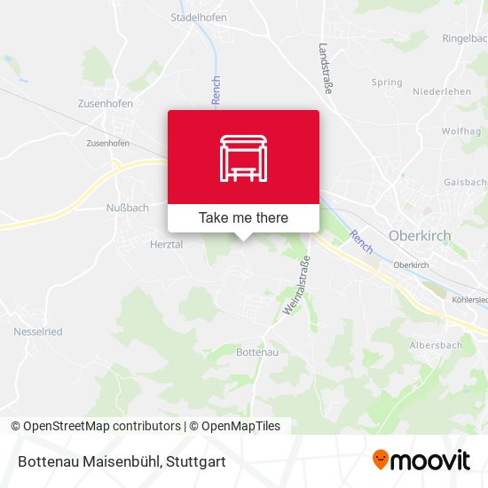 Bottenau Maisenbühl map