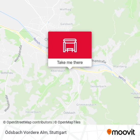 Карта Ödsbach Vordere Alm