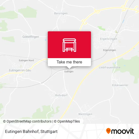 Карта Eutingen Bahnhof