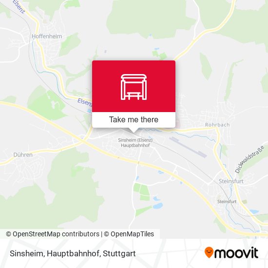 Sinsheim, Hauptbahnhof map