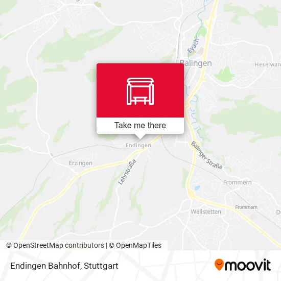 Карта Endingen Bahnhof