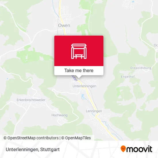 Карта Unterlenningen