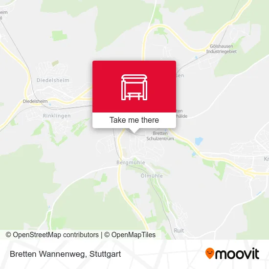 Карта Bretten Wannenweg