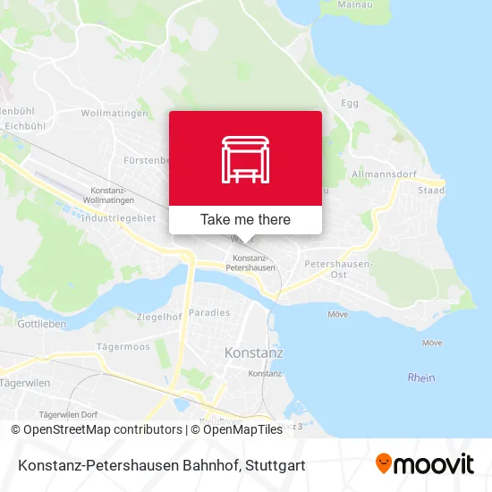 Карта Konstanz-Petershausen Bahnhof