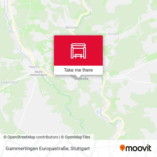 Gammertingen Europastraße map