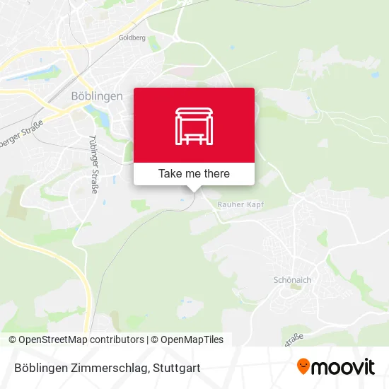 Карта Böblingen Zimmerschlag