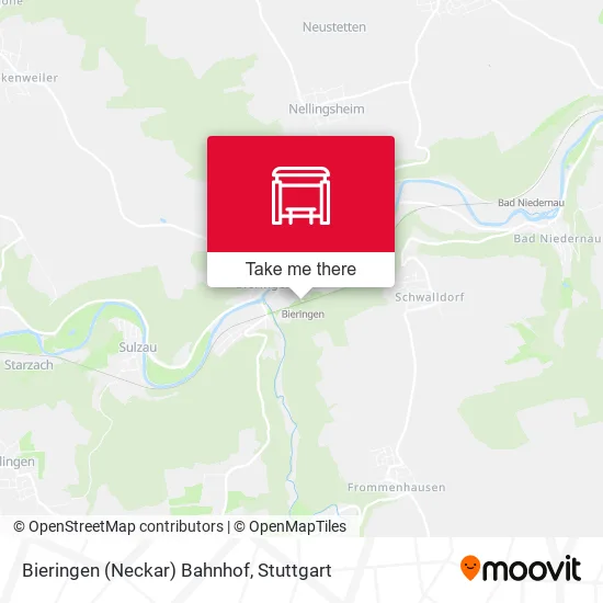 Карта Bieringen (Neckar) Bahnhof