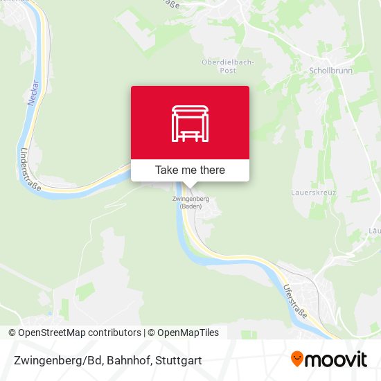 Карта Zwingenberg/Bd, Bahnhof