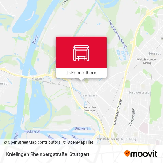 Карта Knielingen Rheinbergstraße