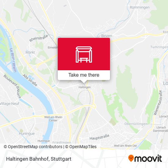 Карта Haltingen Bahnhof