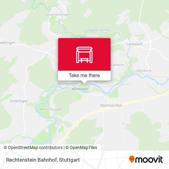 Rechtenstein Bahnhof map