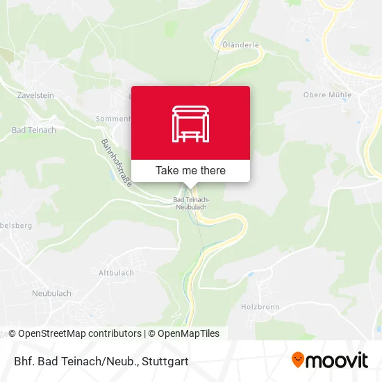 Карта Bhf. Bad Teinach/Neub.