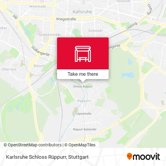 Карта Karlsruhe Schloss Rüppurr