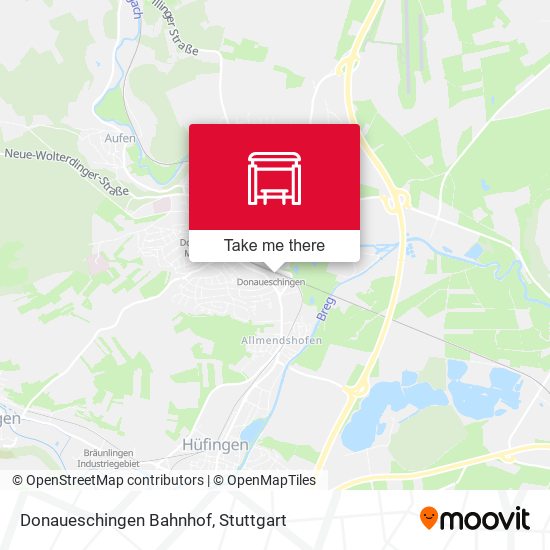 Donaueschingen Bahnhof map