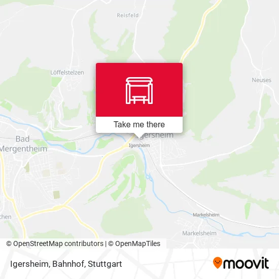 Карта Igersheim, Bahnhof