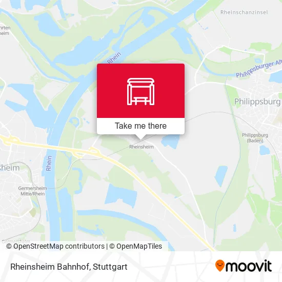 Карта Rheinsheim Bahnhof