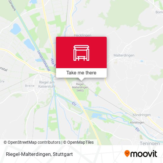 Riegel-Malterdingen map