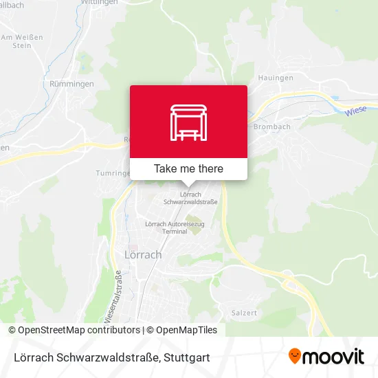 Карта Lörrach Schwarzwaldstraße