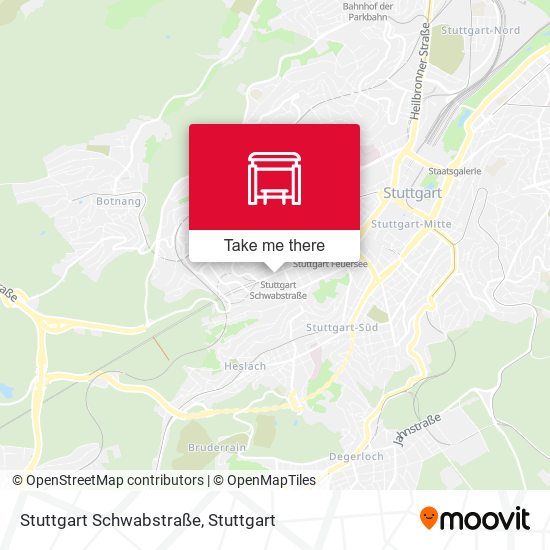 Карта Stuttgart Schwabstraße