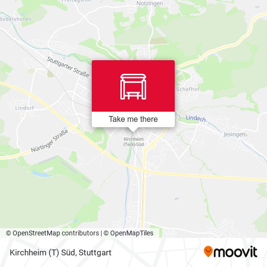 Kirchheim (T) Süd map