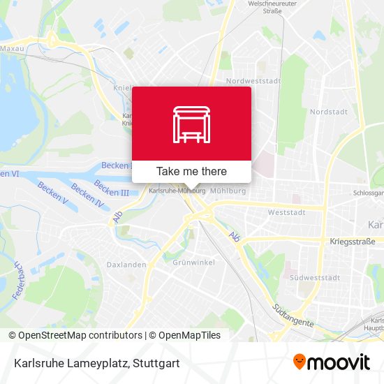 Карта Karlsruhe Lameyplatz