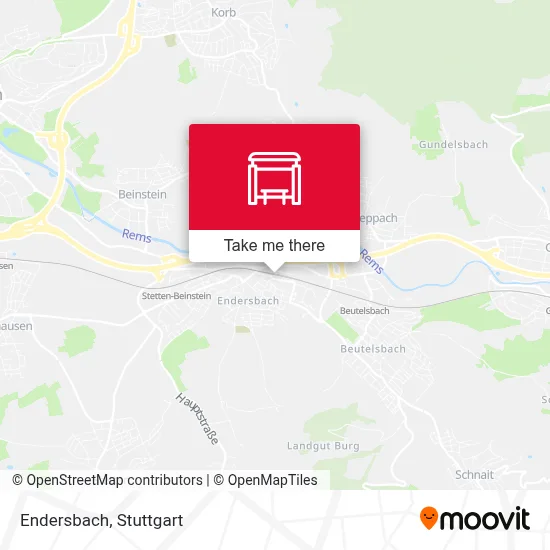 Endersbach map