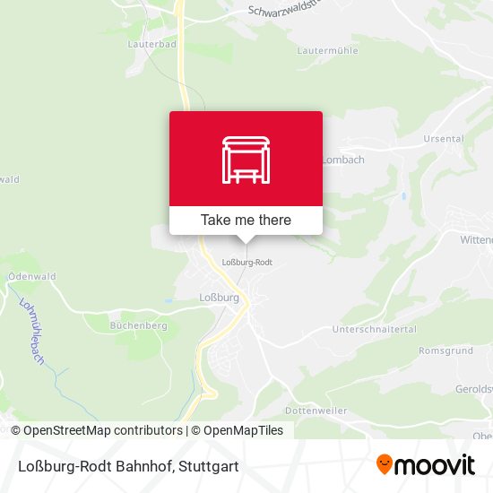 Loßburg-Rodt Bahnhof map