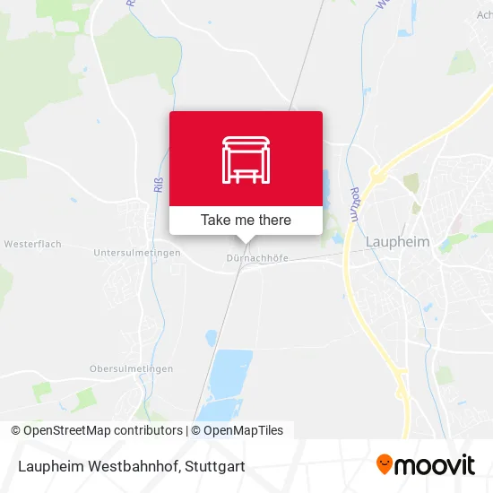 Карта Laupheim Westbahnhof