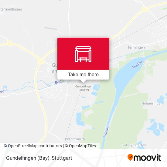 Карта Gundelfingen (Bay)