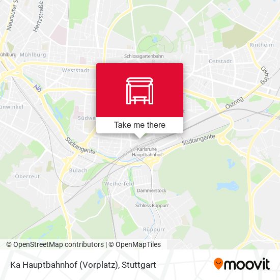 Ka Hauptbahnhof (Vorplatz) map