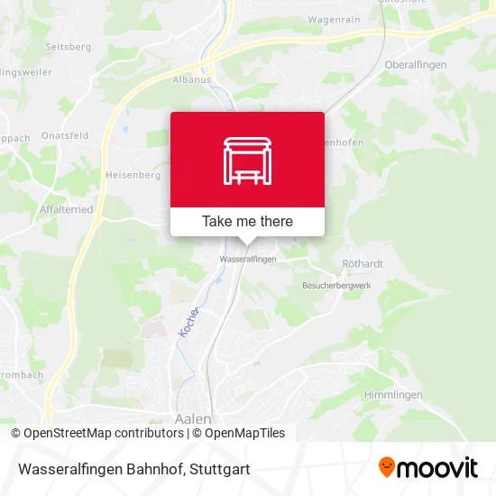 Карта Wasseralfingen Bahnhof