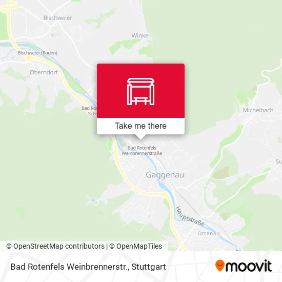 Карта Bad Rotenfels Weinbrennerstr.