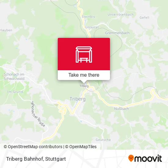 Карта Triberg Bahnhof