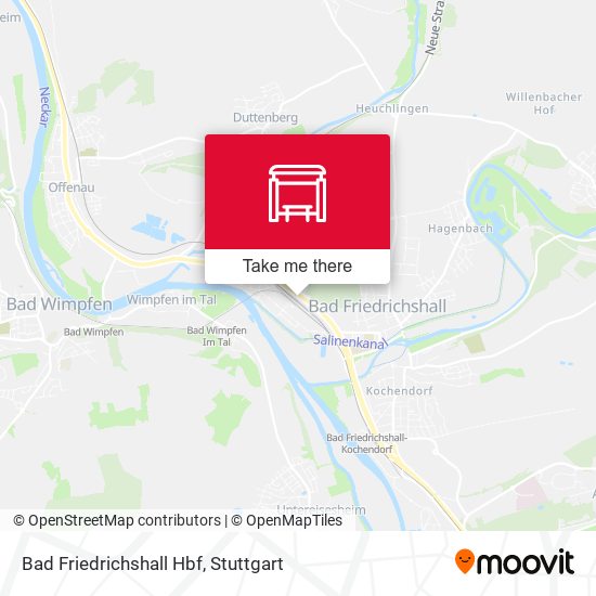 Bad Friedrichshall Hbf map