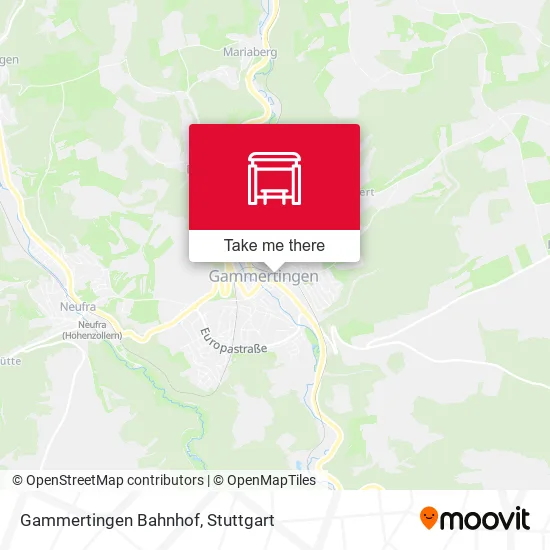 Карта Gammertingen Bahnhof