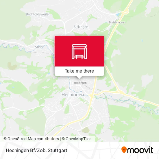 Карта Hechingen Bf/Zob