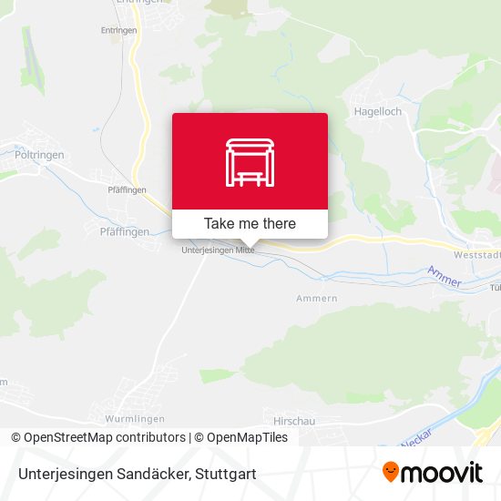 Unterjesingen Sandäcker map