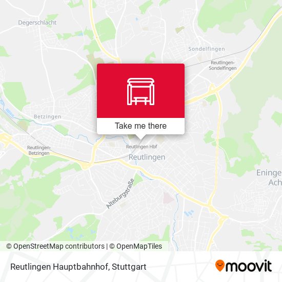 Reutlingen Hauptbahnhof map