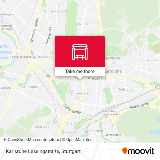 Karlsruhe Lessingstraße map