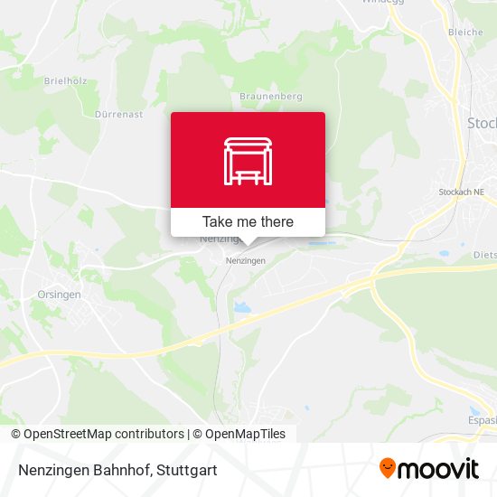Nenzingen Bahnhof map
