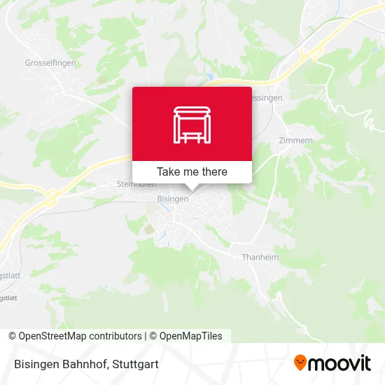 Bisingen Bahnhof map