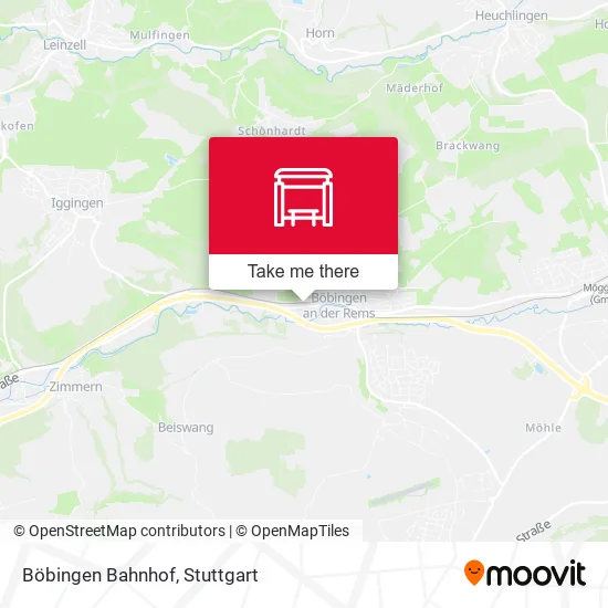 Карта Böbingen Bahnhof